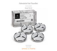 Original Mercedes-Benz Nabendeckel 75mm Radnabendeckel 4x B66470202 Titansilber