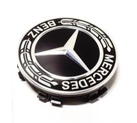 Original Mercedes Benz Raddeckel 73mm Schwarz Rad Emblem 2006- A22240022009040