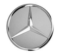 Original Mercedes-Benz B 66470202 80mm Radnabenabdeckung mit Stern - Titansilber