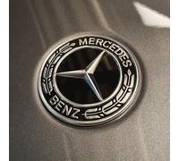 Original Mercedes Firmenzeichen Stern Motorhaube Plakette Emblem Set A0008172605