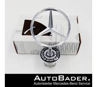 Original Mercedes Stern Motorhaube SCHWARZ 205 212 213 238 221 222 UMRÜSTUNG