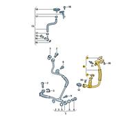 Original Ölrücklaufleitung Ölleitung Turbolader VW T6 03N145736D Neu