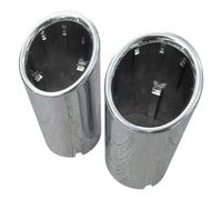 Original Qualität 67-73mm viele Fahrzeuge 2x Premium Edelstahl Endrohre Auspuff