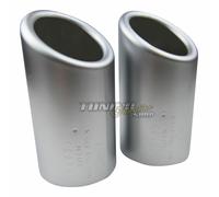 Original Qualität 78-84mm viele Fahrzeuge 2x Premium Endrohre Auspuff Alu Look