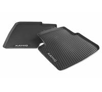 Original Skoda KAMIQ Gummimatten Fußmatten Gummi schwarz/grau hinten 658061512