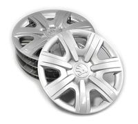 Original Skoda Radkappen Set 14 Zoll 5,0Jx14 Radzierblenden silber 5J0071454