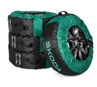 Original Skoda Reifentaschen Set Kompletträder 14-18 Zoll Grün Fabia Kamiq