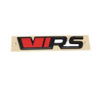 Original Skoda VRS Schriftzug Heckklappe Emblem Schwarz Rot Logo RS Black