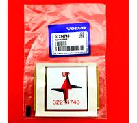 Original Volvo Emblem "Polestar" Hinten Schwarzchrom S60 II - 32274743