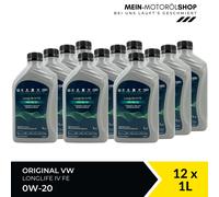 Original VW Audi Seat Skoda LL IV FE 0W-20 508.00 509.00 12x1 Liter = 12 Liter