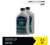 Original VW Audi Seat Skoda LL IV FE 0W-20 508.00 509.00 2x1 Liter = 2 Liter