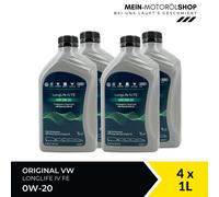 Original VW Audi Seat Skoda LL IV FE 0W-20 508.00 509.00 4x1 Liter = 4 Liter