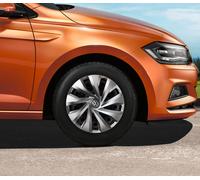 Original VW Polo 6 Typ 2G Radzierblenden Radkappen 15 Zoll silber 2G0071455A UWP