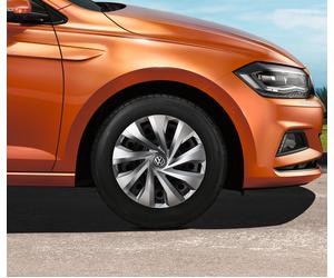 Original VW Polo 6 Typ 2G Radzierblenden Radkappen 15 Zoll silber 2G0071455A UWP