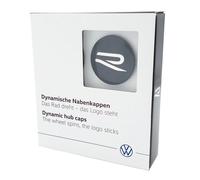 Original Volkswagen Nabeldeckel, Dynamisch mit stehendem R-Logo 000071213F