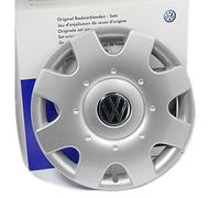 Original VW Radkappen (4 Stück) Komplettsatz 16 Zoll Radzierblenden Golf Touran Jetta Sportsvan Caddy Stahlfelgen Kappen Abdeckung Chrom Silber 1T0071456A