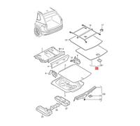 Original VW Tiguan AD1 AD2 AX1 Ladeboden 5NA858855JCA9