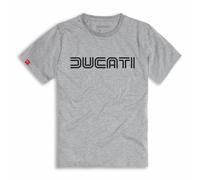 Originale Ducati T-Shirt Für Herren Ducatiana 80S Melange Grau 98770104