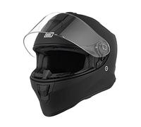 ORIGINE Integralhelm Motorradhelm mit Belüftung ECE Zertifizierung (SOLID MATT Black,XL)