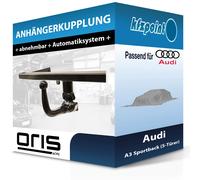 Oris Anhängerkupplung abnehmbar 051673 für Audi A3 Sportback (5-Türer) 16-19 AHK