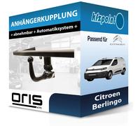 Anhängerkupplung abnehmbar für Peugeot Partner 06.2015-05.2018 inkl. EBA top neu