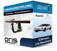 ACPS-Oris Anhängerkupplung 200-744 Rückseite mit abnehmbarem Kugelkopf für PEUGEOT CITROEN