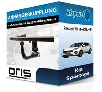 Oris Anhängerkupplung abnehmbar Kugelstange von unten gesteckt - KIA SPORTAGE