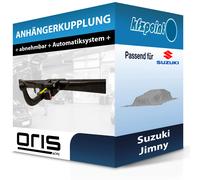 Oris Anhängerkupplung abnehmbar Kugelstange von hinten gesteckt - SUZUKI JIMNY Geländewagen geschlossen