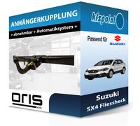 Oris Anhängerkupplung abnehmbar Kugelstange von hinten gesteckt - SUZUKI SX4 S-CROSS
