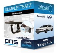 ORIS Anhängekupplung abnehmbar und JAEGER E-Satz 13polig für VW Taigo SUV 11.21-