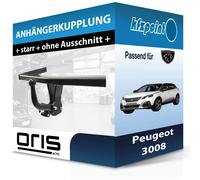 Oris Anhängerkupplung starr mit angeschraubtem Kugelkopf - PEUGEOT 3008 Großraumlimousine