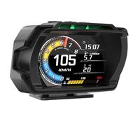 Orolotay Neuer Tachometer mit LCD-Display, OBD+GPS, Öltemperaturanzeige, Wassertemperatur, Drehzahlmesser, ABS