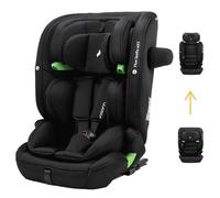 Osann Flux Isofix eXT Kindersitz, i-Size von 76 bis 150 cm, mitwachsend, längere Verwendungsdauer des Gurtsystems bis 120 cm max. 23kg - All Black