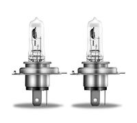 OSRAM Night Breaker Silver H4, 100% mehr Helligkeit, Halogen-Scheinwerferlampe, 64193NBS-2HB, 12V Pkw, Hängebox (2 Lampen)