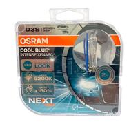 OSRAM XENARC® COOL BLUE® INTENSE D3S, +150% mehr Helligkeit, bis zu 6.200K, Xenon-Scheinwerferlampe, LED Look, Duo Box (2 Lampen)