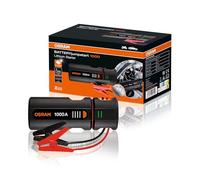 OSRAM BATTERYjumpstart 1000, Starthilfe Powerbank,Lithium-Starthilfegerät, für 12V-Fahrzeuge mit bis zu 5.0L Benzin- und 2.0L Dieselmotoren, Black