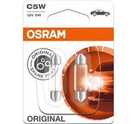 OSRAM ORIGINAL LINE 12V, Festoon, C5W, Doppelblister, 2 Lampen