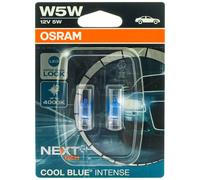 OSRAM COOL BLUE® INTENSE W5W, bis zu 4.000K, Halogen-Signallampe, Doppelblister (2 Lampen)