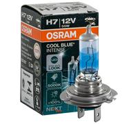 OSRAM COOL BLUE® INTENSE H7, +100% mehr Helligkeit, bis zu 5.000K, Halogen-Scheinwerferlampe, LED-Look, Faltschachtel (1 Lampe)