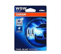 Osram Cool Blue Intense Kennzeichenbeleuchtung W5W, 2825HCBI-02B, 12V, Doppelblister , 2 Stück (1er Pack)