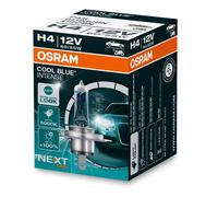 OSRAM COOL BLUE® INTENSE H4, +100% mehr Helligkeit, bis zu 5.000K, Halogen-Scheinwerferlampe, LED-Look, Duo Box (2 Lampen)
