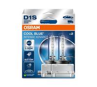 OSRAM XENARC® COOL BLUE® INTENSE D1S, 150% mehr Helligkeit, bis zu 6.200K, Xenon-Scheinwerferlampe, LED Look, Hängebox (2 Lampen)