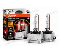 OSRAM XENARC NIGHT BREAKER 220, D1S, 220% mehr Helligkeit, Xenon-Scheinwerferlampe, 66140XN2-2HB, Faltschachtel (2 Lampen)
