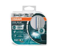 OSRAM XENARC® COOL BLUE® INTENSE D3S, +150% mehr Helligkeit, bis zu 6.200K, Xenon-Scheinwerferlampe, LED Look, Duo Box (2 Lampen)