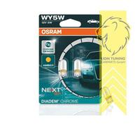 OSRAM Diadem Chrom Blinkerbirnen Lampen Birnen T10 Glassockel WY5W 12V 5W