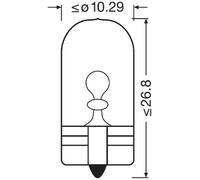 OSRAM ULTRA LIFE, W5W, Doppelblister, 2 Lampen