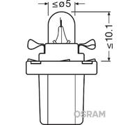 OSRAM Glühlampe, Instrumentenbeleuchtung (2722MF)