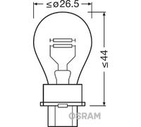OSRAM Signallampe P27/7W US-Typ 3157 Sockel W2.5X16q