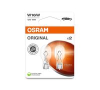 ORIGINAL LINE 12V, W16W, Signallampen mit Glasquetschsockel, Doppelblister (2 Lampen)