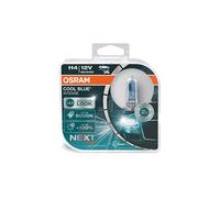 OSRAM COOL BLUE® INTENSE H4, +100% mehr Helligkeit, bis zu 5.000K, Halogen-Scheinwerferlampe, LED-Look, Duo Box (2 Lampen)